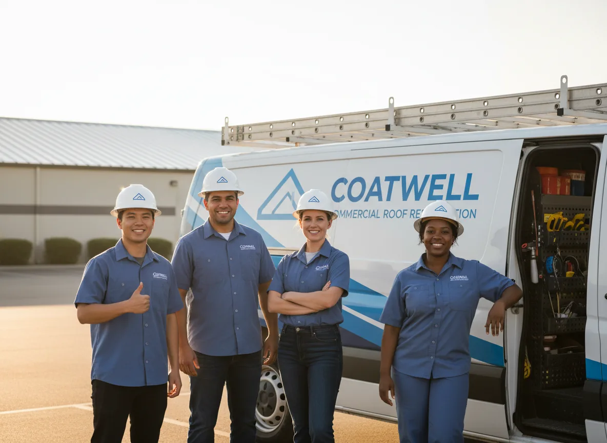 Commercial roof coating company in Steger, IL